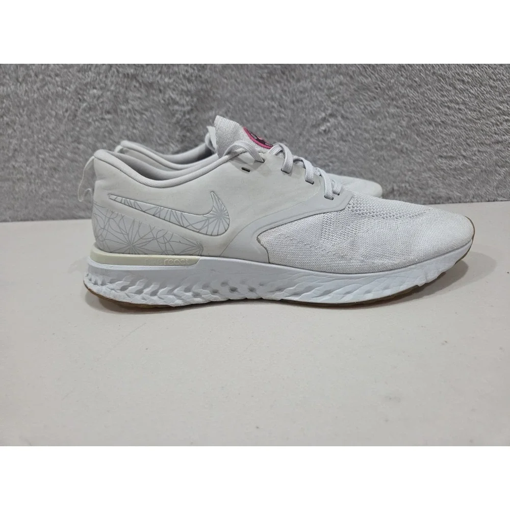 Nike Odyssey React 2  Running Shoes Pure Platinum AT9975-001 Men's Sz 14